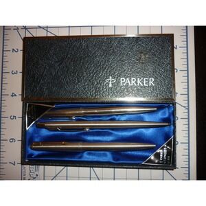 Vintage Parker 45 Flighter 3-Piece Set Pen Pencil Ballpoint Original Box